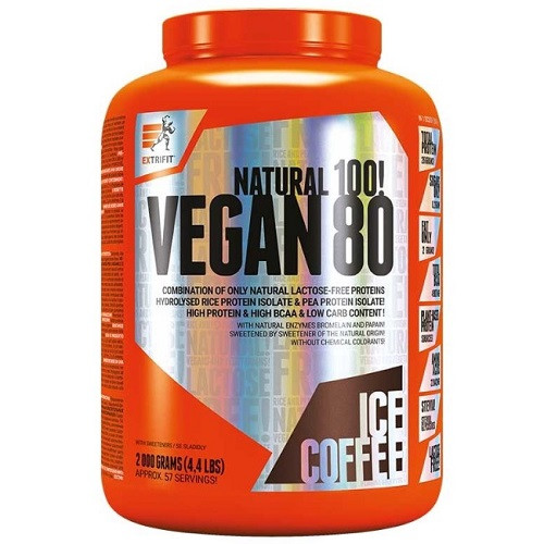 Протеїн Extrifit Vegan 80 Natural 100% (2000 грам.), фото 1