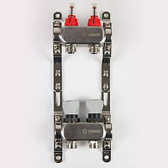 Колектор Standard 1" - 3/4" на 2 виходи в зборі для теплої підлоги