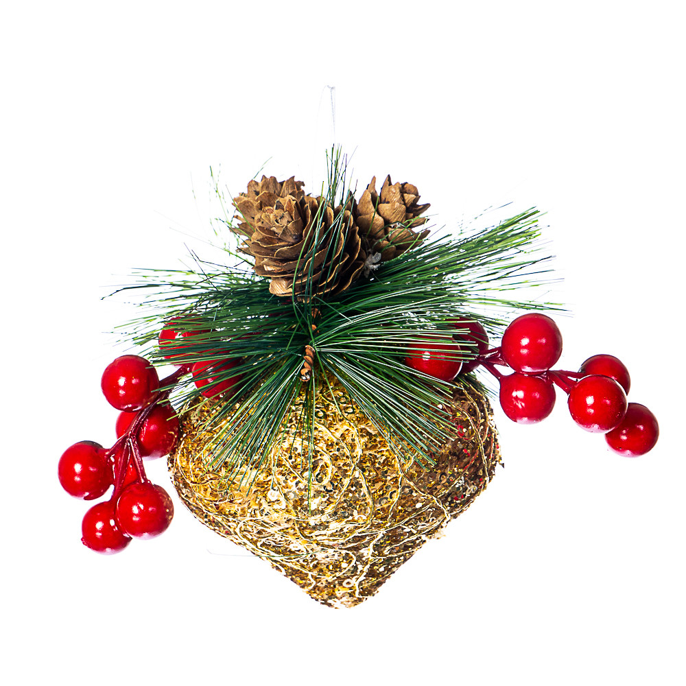 Ялинкова іграшка "Золотий конус", фото 1