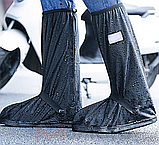 Водонепроникні чохли та бахіли L, 2XL Багаторазові чохли-дощовики для взуття Багаторазові чохли для взуття від дощу, фото 7