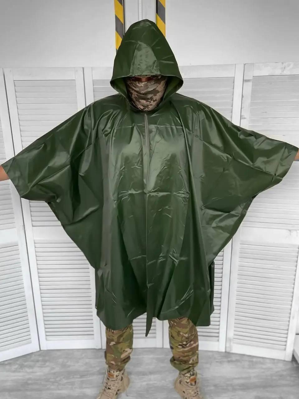 Американське вологозахисні пончо (Olive), фото 1