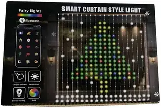 Гірлянда LED-штори 3*2 метри USB-живлення з пультом дистанційного керування - 8 режимів, теплий колір, фото 2
