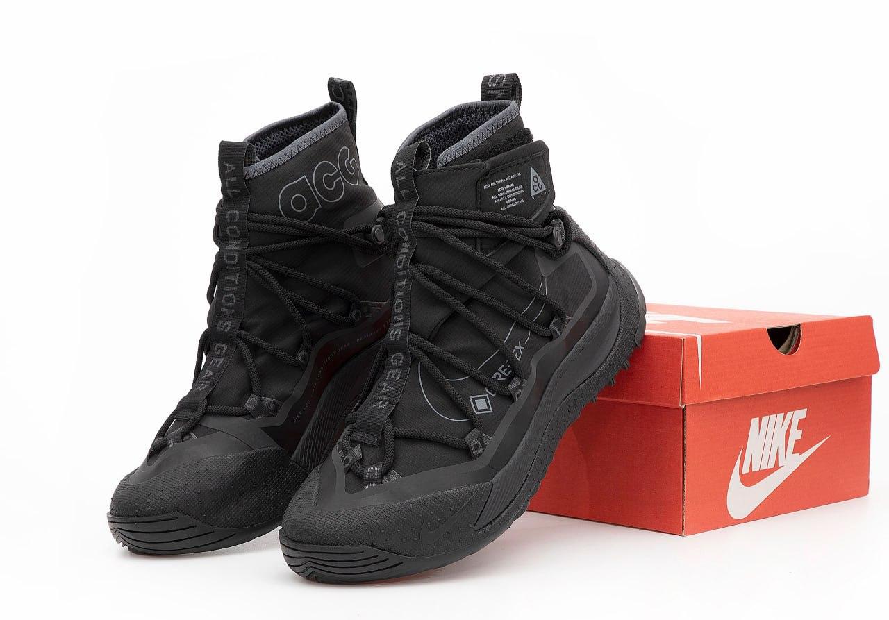 Чоловічі кросівки Nike ACG Air Terra Antarktik Black Gor-Tex Чорні Найк АСГ текстиль gore-tex демісезон демісезонні, фото 1