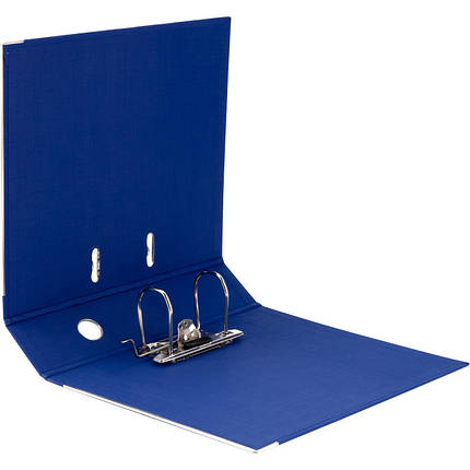 Реєстратор папка А4 Axent 1722-02C-A синій 75мм 2стороння, покриття ПВХ, металева окантовка (збірна), фото 2