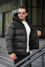 Куртка чоловіча The North Face молодіжний зимовий пуховик Зе Норт Фейс з капюшоном TNF, фото 4