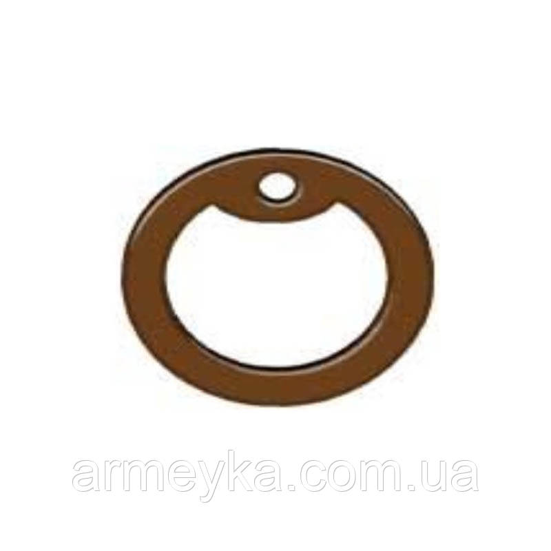 Бампер (глушник) для жетонів Dog Tag, силіконовий, коричневий, США, оригінал
