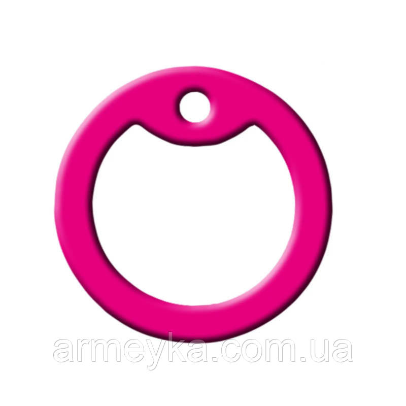 Бампер (глушник) для жетонів Dog Tag, силіконовий, рожевий, США, оригінал