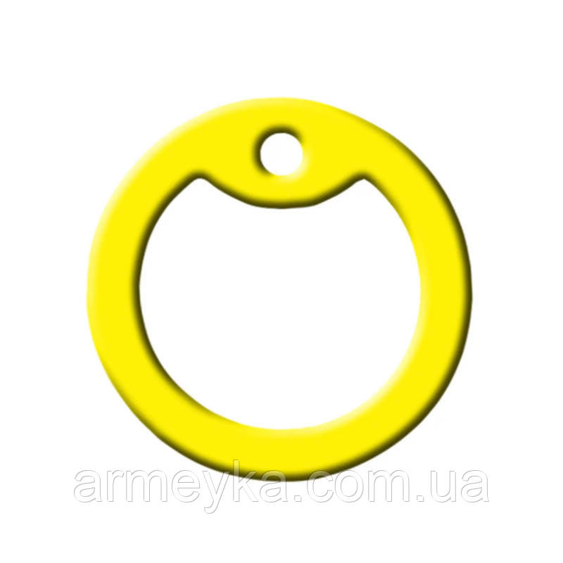 Бампер (глушник) для жетонів Dog Tag, силіконовий, жовтий, США, оригінал