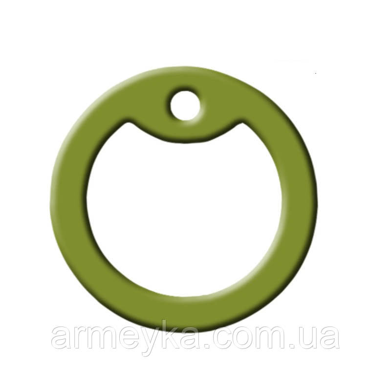 Бампер (глушник) для жетонів Dog Tag, силіконовий, олива, США, оригінал