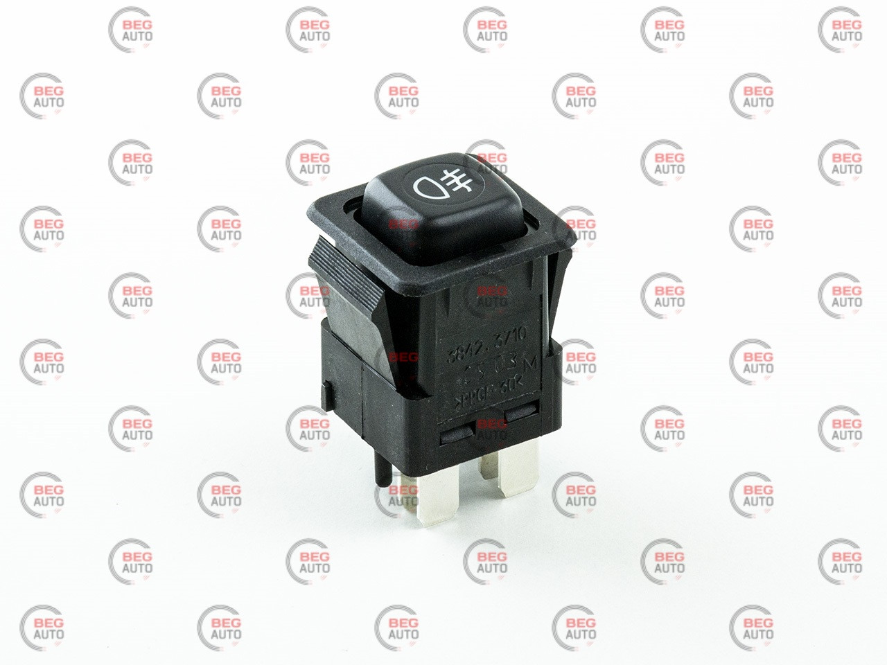 Кнопка панелі протитуманна 24В 5 контактів ГАЗ (3842.3710-05.03М) (АВАР), фото 1