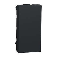 Заглушка 1 модуль Unica New антрацит NU986554