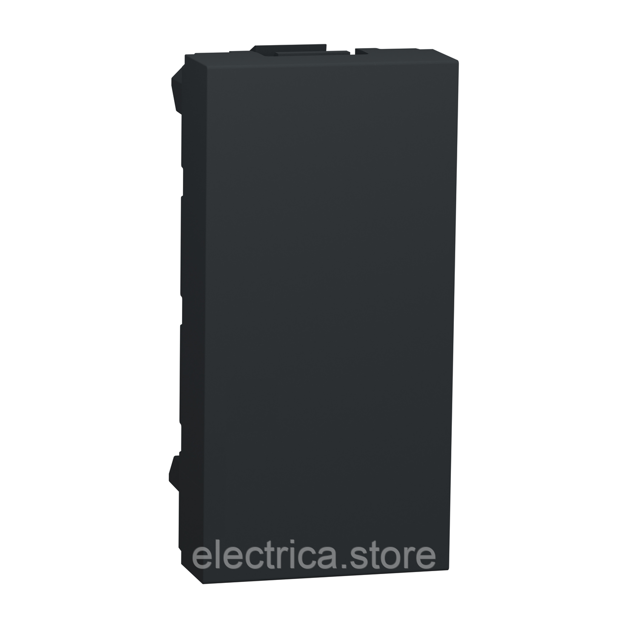 Заглушка 1 модуль Unica New антрацит NU986554, фото 1