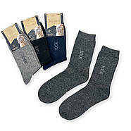 Набір чоловічих ангорових теплих високих шкарпеткок (4 пари) Золото, фото 2