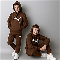 Теплий Костюм на флісі для хлопчика 158 см 003657 Туреччина Темно-коричн