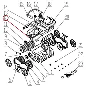 Приводний двигун до пилососа Wybotics WY200 (No 12 B.WYBOT S1.04.001)