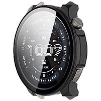 Захисний чохол для смарт годинника Amazfit Balance 2 із загартованим склом чорний, фото 3