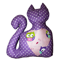 Подушка Хатка Кіт Фіолетовий