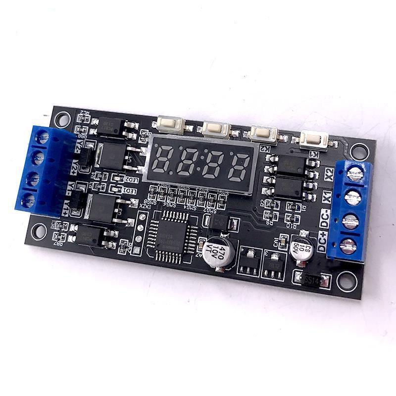 Модуль затримки на MOSFET, 12/24 В, висока потужність, двоканальний, з циклічним таймером