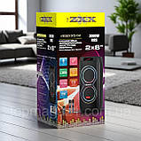 Автономна музична колонка ZXX 80Вт акустична система з акумулятором 4500 mAh USB AUX FM і Bluetooth, фото 6
