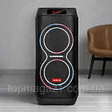 Автономна музична колонка ZXX 80Вт акустична система з акумулятором 4500 mAh USB AUX FM і Bluetooth, фото 3