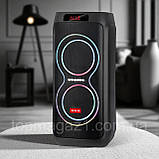 Автономна музична колонка ZXX 80Вт акустична система з акумулятором 4500 mAh USB AUX FM і Bluetooth, фото 2