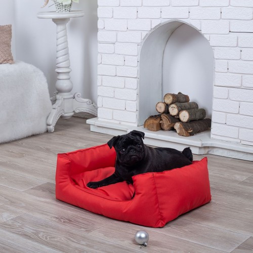 Лежанка для собаки Класик червона M - 70 x 50, фото 1