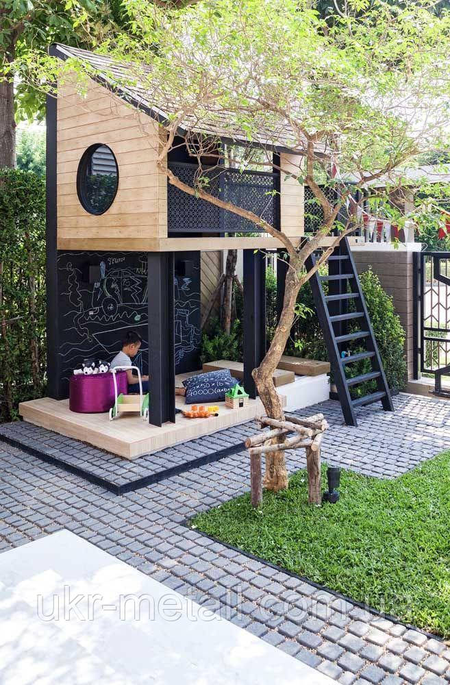 Дитячий ігровий будиночок для саду з дерева, фото 1
