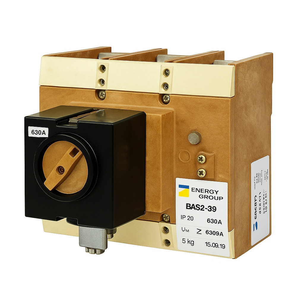 Вимикач ВА52-39 400А, 500А, 630А стаціонарний з електроприводом, фото 1