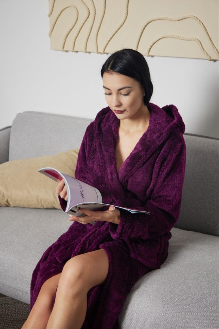 Халат МАХРОВИЙ ВЕЛСОФТ жіночий довгий TOMIKO МАРСАЛА 1023, фото 1