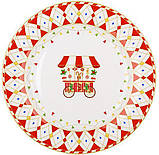 Набір 4 десертні тарілки "Зимова Казка" Ø19 см, порцеляна, фото 2