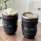 Термокухоль об'єктив. Термостакан об'єктив фотоапарата для гарячих і холодних напоїв, фото 5