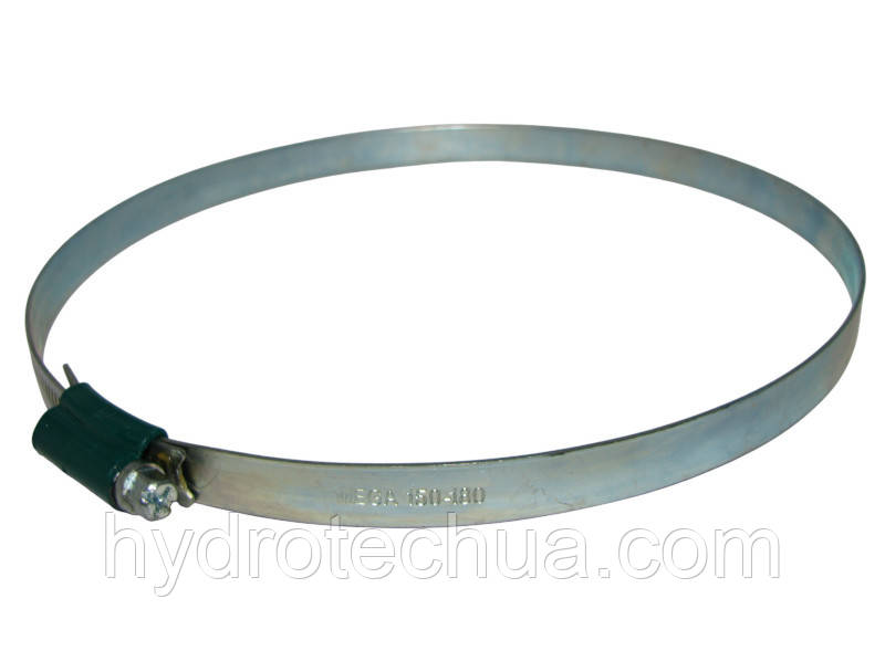 Хомут 150-180 W1 Industry черв'ячний посилений оцинкований HYDRO TECH