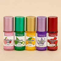 Олія для кутикули кулькова фруктова, живильна -5 мл (5 аромата в наборі)