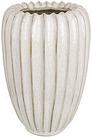 Ваза керамічна "Shell Grey" Ø16.5х25 см, сіра