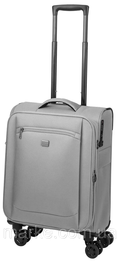 Маленька валіза з тканини зі збільшенням об'єму 35/40L Topmove сірий