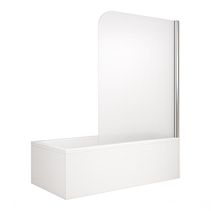 Штора для ванної KO&PO 140х70 см хром матове скло 6 мм