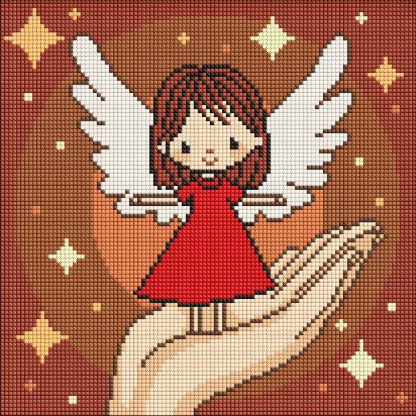 Алмазна мозаїка Долоня дива art_selena_ua 30х30 Ідейка (AMO8197), фото 1