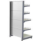 Стелаж торговий металевий 1900х1200 мм, приставний стелаж односторонній Рістел, стелаж для продуктів, стелаж для техніки, для, фото 2