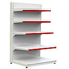 Стелаж торговий металевий 1900х1200 мм, приставний стелаж односторонній Рістел, стелаж для продуктів, стелаж для техніки, для, фото 3