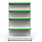 Стелаж торговий металевий 1900х1200 мм, приставний стелаж односторонній Рістел, стелаж для продуктів, стелаж для техніки, для, фото 4