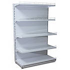 Стелаж торговий металевий 1900х1200 мм, приставний стелаж односторонній Рістел, стелаж для продуктів, стелаж для техніки, для, фото 5