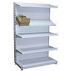 Стелаж торговий металевий 1900х1200 мм, приставний стелаж односторонній Рістел, стелаж для продуктів, стелаж для техніки, для, фото 6