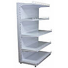 Стелаж торговий металевий 1900х1200 мм, приставний стелаж односторонній Рістел, стелаж для продуктів, стелаж для техніки, для, фото 7