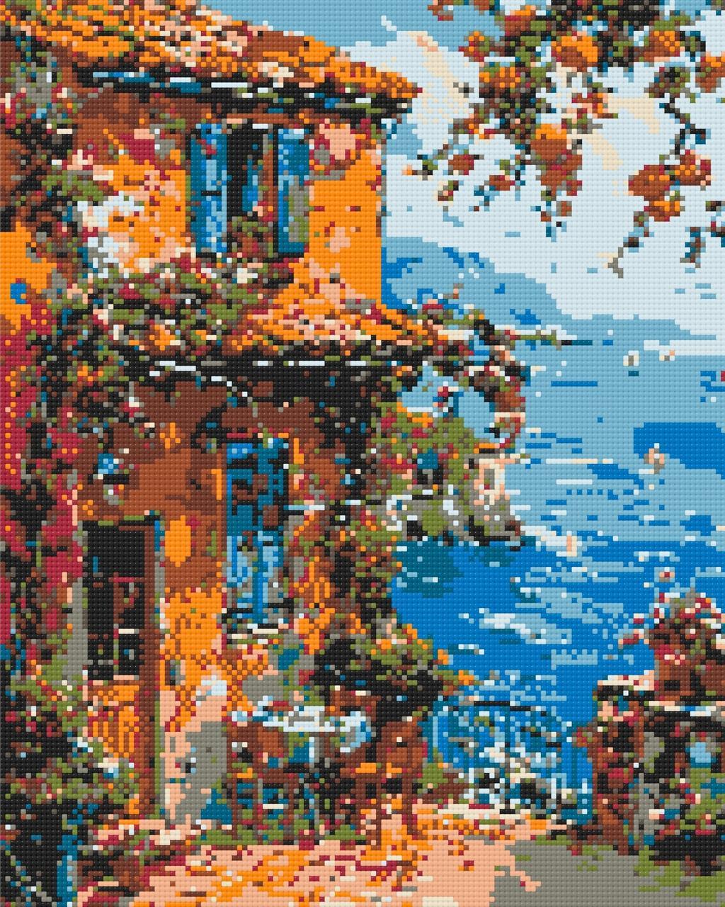 Алмазна мозаїка Будинок на узбережжі 40х50 см Орігамі (OD3482), фото 1