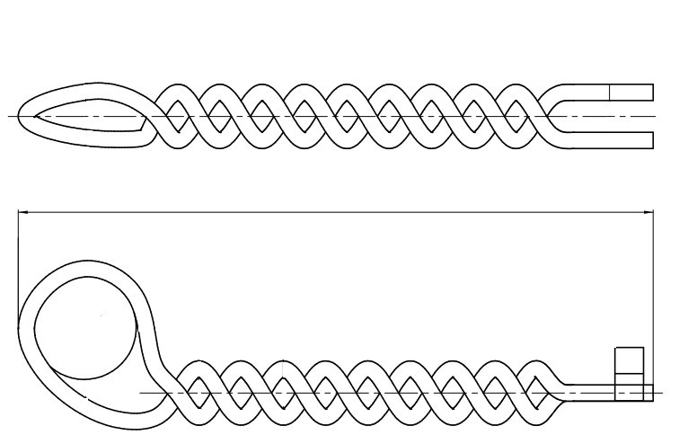В'язання для одностороннього бічного кріплення PLSDT3, стійка до агресивних середовищ, діаметр 70-85 мм, фото 1