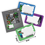 Наліпки на зошити Yes Minecraft 8 шт/уп (955504), фото 4