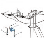 Захисний апарат AZIC 150 для ВЛІ 6-20 кВ, з іскровим проміжком, комплект з двома рогами та обмежувачем, фото 2