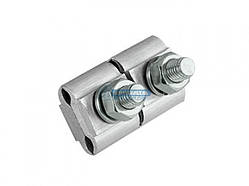 Спеціальний затискач ПА 2-2 для з'єднання голих проводів, плашковий, алюміній