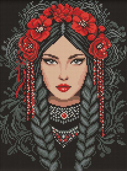Алмазна мозаїка Незламна українка art_selena_ua 30х40 Ідейка (AMO8217), фото 1
