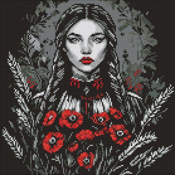 Алмазна мозаїка Жіноча сила art_selena_ua 40х40 Ідейка (AMO8223), фото 1